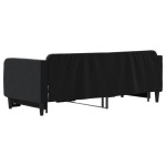 vidaXL Pat de zi cu extensie, negru, 80x200 cm, catifea