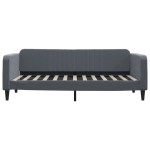 vidaXL Pat de zi cu extensie, gri închis, 90x200 cm, catifea vidaXL Pat de zi cu extensie, gri închis, 90x200 cm, catifea