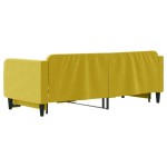 vidaXL Pat de zi cu extensie, galben, 90x200 cm, catifea vidaXL Pat de zi cu extensie, galben, 90x200 cm, catifea