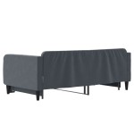 vidaXL Pat de zi cu extensie, gri închis, 90x190 cm, catifea vidaXL Pat de zi cu extensie, gri închis, 90x190 cm, catifea