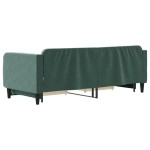 vidaXL Pat de zi cu extensie și sertare verde închis 80x200 cm catifea