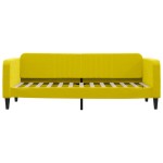 vidaXL Pat de zi cu extensie și sertare, galben, 80x200 cm, catifea vidaXL Pat de zi cu extensie și sertare, galben, 80x200 cm, catifea
