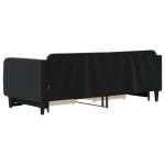 vidaXL Pat de zi cu extensie și sertare, negru, 90x200 cm, catifea vidaXL Pat de zi cu extensie și sertare, negru, 90x200 cm, catifea
