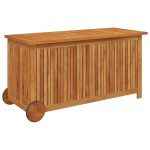 vidaXL Ladă de depozitare de grădină cu roți, 113x50x58 cm lemn acacia vidaXL Ladă de depozitare de grădină cu roți, 113x50x58 cm lemn acacia