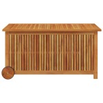 vidaXL Ladă de depozitare de grădină cu roți, 113x50x58 cm lemn acacia vidaXL Ladă de depozitare de grădină cu roți, 113x50x58 cm lemn acacia