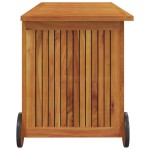 vidaXL Ladă de depozitare de grădină cu roți, 113x50x58 cm lemn acacia vidaXL Ladă de depozitare de grădină cu roți, 113x50x58 cm lemn acacia