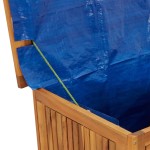 vidaXL Ladă de depozitare de grădină cu roți, 113x50x58 cm lemn acacia vidaXL Ladă de depozitare de grădină cu roți, 113x50x58 cm lemn acacia