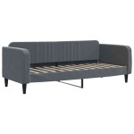 vidaXL Pat de zi cu extensie și sertare gri închis 80x200 cm catifea vidaXL Pat de zi cu extensie și sertare gri închis 80x200 cm catifea