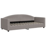 vidaXL Pat de zi cu extensie, gri taupe, 80x200 cm, textil vidaXL Pat de zi cu extensie, gri taupe, 80x200 cm, textil