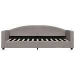 vidaXL Pat de zi cu extensie, gri taupe, 80x200 cm, textil vidaXL Pat de zi cu extensie, gri taupe, 80x200 cm, textil