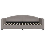 vidaXL Pat de zi cu extensie, gri taupe, 90x200 cm, textil vidaXL Pat de zi cu extensie, gri taupe, 90x200 cm, textil