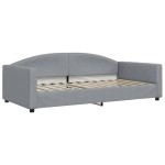 vidaXL Pat de zi cu extensie și sertare, gri deschis 100x200 cm textil vidaXL Pat de zi cu extensie și sertare, gri deschis 100x200 cm textil