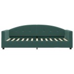 vidaXL Pat de zi cu saltea, verde închis, 80x200 cm, catifea