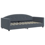 vidaXL Pat de zi cu extensie, gri închis, 90x190 cm, catifea vidaXL Pat de zi cu extensie, gri închis, 90x190 cm, catifea