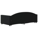 vidaXL Pat de zi cu extensie, negru, 90x190 cm, catifea vidaXL Pat de zi cu extensie, negru, 90x190 cm, catifea