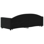 vidaXL Pat de zi cu extensie și sertare, negru, 80x200 cm, catifea vidaXL Pat de zi cu extensie și sertare, negru, 80x200 cm, catifea
