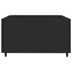 vidaXL Set mobilier de grădină cu perne, 3 piese, negru, poliratan vidaXL Set mobilier de grădină cu perne, 3 piese, negru, poliratan