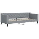 vidaXL Pat de zi cu extensie, gri deschis, 80x200 cm, textil vidaXL Pat de zi cu extensie, gri deschis, 80x200 cm, textil