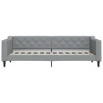 vidaXL Pat de zi cu extensie, gri deschis, 80x200 cm, textil vidaXL Pat de zi cu extensie, gri deschis, 80x200 cm, textil