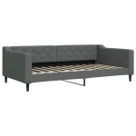 vidaXL Pat de zi cu extensie, gri închis, 100x200 cm, textil vidaXL Pat de zi cu extensie, gri închis, 100x200 cm, textil