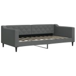 vidaXL Pat de zi cu extensie, gri închis, 90x190 cm, textil vidaXL Pat de zi cu extensie, gri închis, 90x190 cm, textil