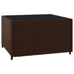 vidaXL Set mobilier de grădină cu perne, 3 piese, maro, poliratan vidaXL Set mobilier de grădină cu perne, 3 piese, maro, poliratan