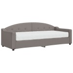 vidaXL Pat de zi cu saltea, gri taupe, 80x200 cm, textil vidaXL Pat de zi cu saltea, gri taupe, 80x200 cm, textil