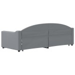 vidaXL Pat de zi cu extensie, gri deschis, 80x200 cm, textil vidaXL Pat de zi cu extensie, gri deschis, 80x200 cm, textil