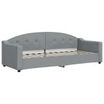 vidaXL Pat de zi cu extensie, gri deschis, 80x200 cm, textil vidaXL Pat de zi cu extensie, gri deschis, 80x200 cm, textil
