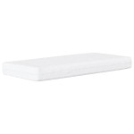 vidaXL Pat de zi cu saltea, negru, 80x200 cm, textil