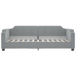 vidaXL Pat de zi cu extensie, gri deschis, 80x200 cm, textil vidaXL Pat de zi cu extensie, gri deschis, 80x200 cm, textil