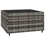 vidaXL Set mobilier de grădină cu perne, 3 piese, gri, poliratan vidaXL Set mobilier de grădină cu perne, 3 piese, gri, poliratan