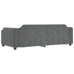 vidaXL Pat de zi cu extensie, gri închis, 90x200 cm, textil vidaXL Pat de zi cu extensie, gri închis, 90x200 cm, textil