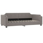 vidaXL Pat de zi cu extensie, gri taupe, 100x200 cm, textil vidaXL Pat de zi cu extensie, gri taupe, 100x200 cm, textil
