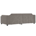 vidaXL Pat de zi cu extensie, gri taupe, 100x200 cm, textil vidaXL Pat de zi cu extensie, gri taupe, 100x200 cm, textil