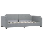 vidaXL Pat de zi cu extensie și sertare, gri deschis 100x200 cm textil vidaXL Pat de zi cu extensie și sertare, gri deschis 100x200 cm textil