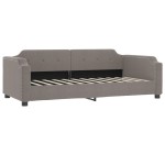 vidaXL Pat de zi cu extensie și sertare, gri taupe, 100x200 cm, textil vidaXL Pat de zi cu extensie și sertare, gri taupe, 100x200 cm, textil