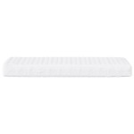 vidaXL Pat de zi cu saltea, crem, 90x200 cm, piele ecologică