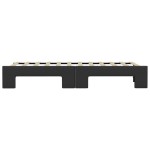vidaXL Pat de zi cu extensie, negru, 90x200 cm, piele ecologică vidaXL Pat de zi cu extensie, negru, 90x200 cm, piele ecologică