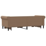 vidaXL Pat de zi cu extensie și sertare cappuccino 90x200 cm piele eco vidaXL Pat de zi cu extensie și sertare cappuccino 90x200 cm piele eco
