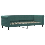 vidaXL Pat de zi cu saltea, verde închis, 80x200 cm, catifea
