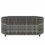 vidaXL Set mobilier de grădină cu perne, 3 piese, gri, poliratan vidaXL Set mobilier de grădină cu perne, 3 piese, gri, poliratan