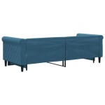 vidaXL Pat de zi cu extensie, albastru, 80x200 cm, catifea
