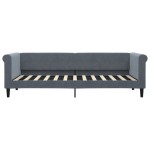 vidaXL Pat de zi cu extensie și sertare gri închis 80x200 cm catifea vidaXL Pat de zi cu extensie și sertare gri închis 80x200 cm catifea