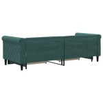 vidaXL Pat de zi cu extensie și sertare verde închis 80x200 cm catifea