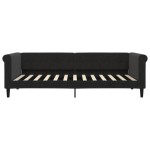 vidaXL Pat de zi cu extensie și sertare, negru, 90x200 cm, catifea vidaXL Pat de zi cu extensie și sertare, negru, 90x200 cm, catifea