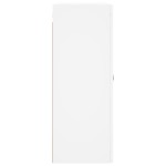 vidaXL Dulapuri montate pe perete, 2 buc, alb, lemn prelucrat