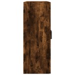 vidaXL Dulapuri de perete, 2 buc., stejar afumat, lemn prelucrat