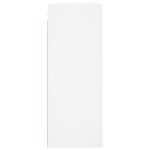 vidaXL Dulapuri montate pe perete, 2 buc, alb, lemn prelucrat