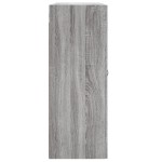 vidaXL Dulapuri montate pe perete, 2 buc, gri Sonoma, lemn prelucrat